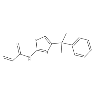 N-[4-(2-Phenylpropan-2-yl)-1,3-thiazol-2-yl]prop-2-enamide结构式