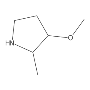 (2S,3R)-3-Methoxy-2-methylpyrrolidine结构式