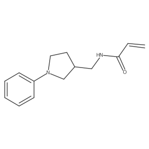 N-[(1-Phenylpyrrolidin-3-yl)methyl]prop-2-enamide结构式