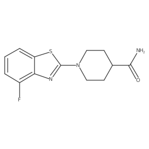 1-(4-Fluoro-1,3-benzothiazol-2-yl)piperidine-4-carboxamide Structure