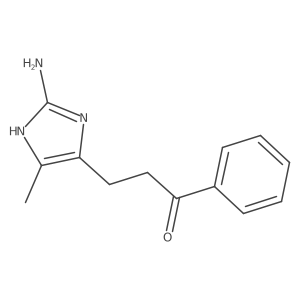 3-(2-amino-5-methyl-1H-imidazol-4-yl)-1-phenylpropan-1-one Structure