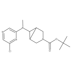 Tert-butyl (1R,5S)-6-[(6-chloropyrazin-2-yl)-methylamino]-3-azabicyclo[3.1.0]hexane-3-carboxylate Structure