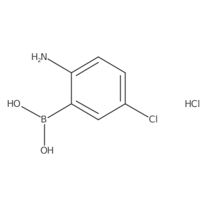 (2-Amino-5-chlorophenyl)boronic acid hydrochloride结构式