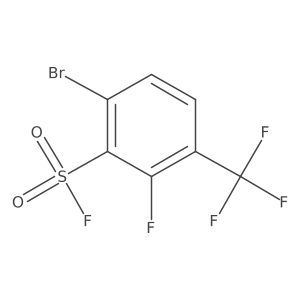 6-Bromo-2-fluoro-3-(trifluoromethyl)benzene-1-sulfonylfluoride结构式