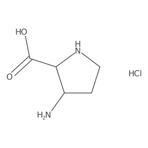 3-Aminopyrrolidine-2-carboxylic acid hydrochloride Structure