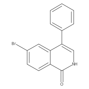 6-Bromo-4-phenylisoquinolin-1(2H)-one结构式