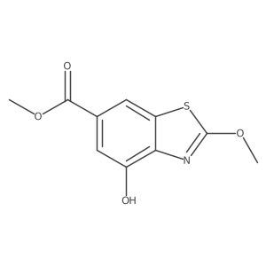 Methyl 4-hydroxy-2-methoxy-6-benzothiazolecarboxylate结构式