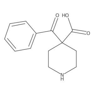 4-Benzoylpiperidine-4-carboxylic acid Structure