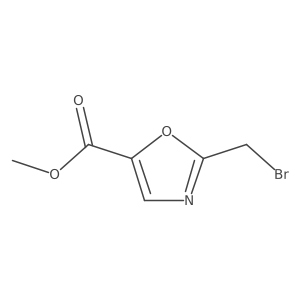 Methyl 2-(bromomethyl)oxazole-5-carboxylate结构式
