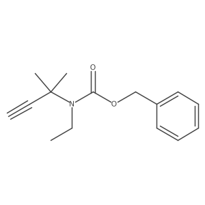 benzyl N-ethyl-N-(2-methylbut-3-yn-2-yl)carbamate Structure