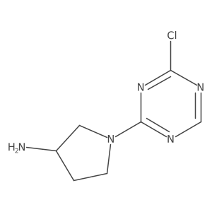 1-(4-Chloro-1,3,5-triazin-2-yl)pyrrolidin-3-amine Structure