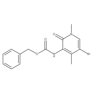 benzyl N-(5-bromo-1,4-dimethyl-2-oxo-1,2-dihydropyridin-3-yl)carbamate Structure
