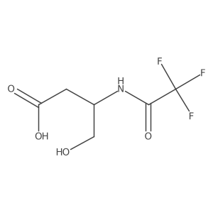 4-Hydroxy-3-(2,2,2-trifluoroacetamido)butanoic acid结构式