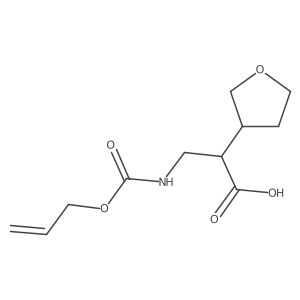2-(Oxolan-3-yl)-3-{[(prop-2-en-1-yloxy)carbonyl]amino}propanoic acid结构式