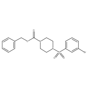 Benzyl 4-(3-bromobenzenesulfonyl)piperazine-1-carboxylate Structure