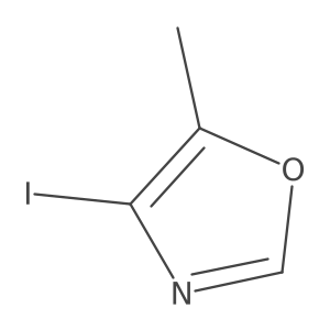 4-Iodo-5-methyl-1,3-oxazole结构式