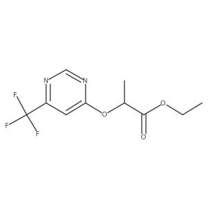 Ethyl 2-((6-(trifluoromethyl)pyrimidin-4-yl)oxy)propanoate Structure