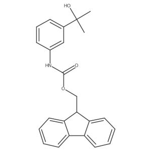 (9H-fluoren-9-yl)methyl N-[3-(2-hydroxypropan-2-yl)phenyl]carbamate结构式