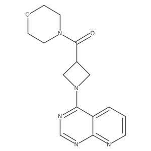4-(1-{Pyrido[2,3-d]pyrimidin-4-yl}azetidine-3-carbonyl)morpholine Structure