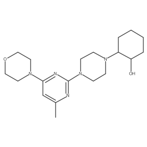 2-{4-[4-Methyl-6-(morpholin-4-yl)pyrimidin-2-yl]piperazin-1-yl}cyclohexan-1-ol Structure
