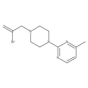 2-[4-(2-Bromoprop-2-en-1-yl)piperazin-1-yl]-4-methylpyrimidine Structure