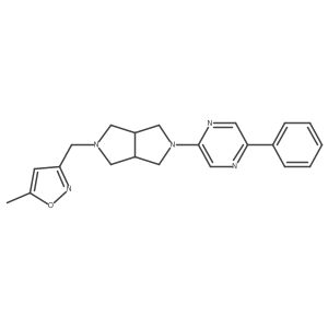 2-{5-[(5-Methyl-1,2-oxazol-3-yl)methyl]-octahydropyrrolo[3,4-c]pyrrol-2-yl}-5-phenylpyrazine Structure