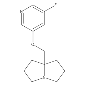 7a-{[(5-fluoropyridin-3-yl)oxy]methyl}-hexahydro-1H-pyrrolizine Structure