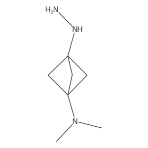 3-hydrazino-N,N-dimethyl-bicyclo[1.1.1]pentan-1-amine Structure