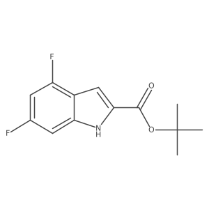 tert-Butyl 4,6-difluoro-1H-indole-2-carboxylate Structure
