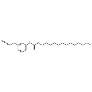 Carbamic acid, N-(3-isocyanatomethylphenyl)-, 2-[2-(2-butoxyethoxy)ethoxy]ethyl ester Structure