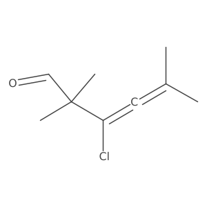 3-Chloro-2,2,5-trimethyl-3,4-hexadienal结构式
