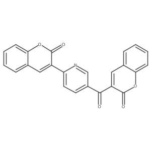3-[5-(2-Oxochromene-3-carbonyl)pyridin-2-yl]chromen-2-one Structure