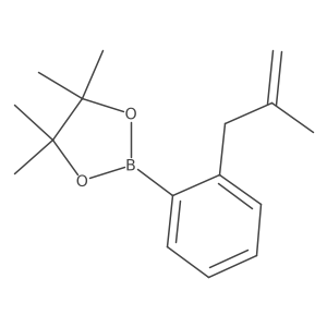 4,4,5,5-Tetramethyl-2-[2-(2-methylprop-2-enyl)phenyl]-1,3,2-dioxaborolane结构式