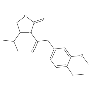 (4R)-3-[2-(3,4-Dimethoxyphenyl)acetyl]-4-(1-methylethyl)-2-oxazolidinone结构式