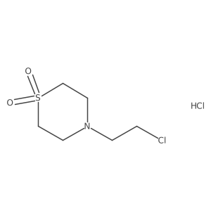 4-(2-Chloroethyl)thiomorpholine 1,1-dioxide hydrochloride Structure