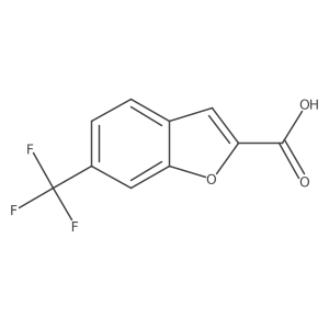 6-(Trifluoromethyl)benzofuran-2-carboxylic acid结构式