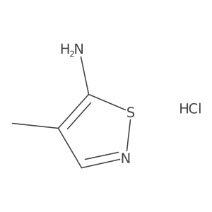 4-Methyl-1,2-thiazol-5-amine;hydrochloride Structure
