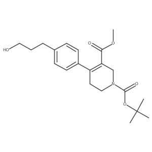 4-[4-(3-Hydroxypropyl)phenyl]-5,6-dihydro-2H-pyridine-1,3-dicarboxylic acid 1-tert-butyl ester 3-methyl ester Structure