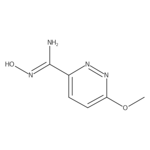 N'-Hydroxy-6-methoxypyridazine-3-carboximidamide结构式