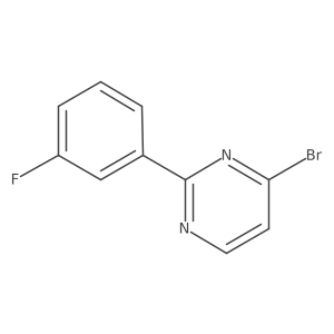 4-Bromo-2-(3-fluorophenyl)pyrimidine Structure