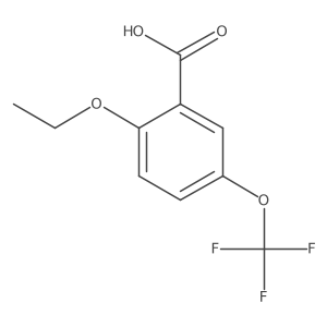 2-Ethoxy-5-(trifluoromethoxy)benzoic acid结构式