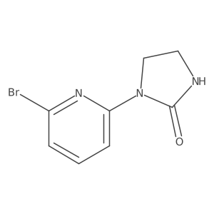 1-(6-Bromo-2-pyridinyl)-2-imidazolidinone结构式