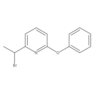 2-(1-Bromoethyl)-6-phenoxypyridine结构式