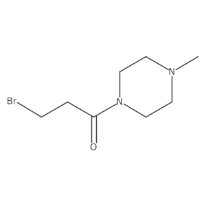 3-Bromo-1-(4-methylpiperazin-1-yl)propan-1-one结构式