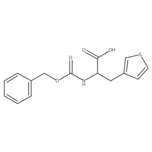 2-{[(Benzyloxy)carbonyl]amino}-3-(thiophen-3-yl)propanoic acid Structure