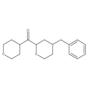 (S)-(4-Benzylmorpholin-2-yl)(tetrahydro-2H-pyran-4-yl)methanone结构式