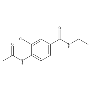4-(Acetylamino)-3-chloro-N-ethylbenzamide Structure