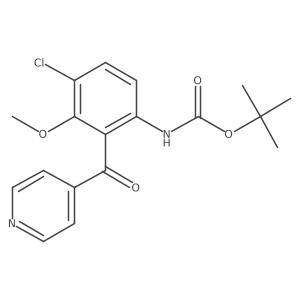 Tert-butyl (4-chloro-2-isonicotinoyl-3-methoxyphenyl)carbamate Structure