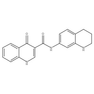 4-oxo-N-(1,2,3,4-tetrahydroquinolin-7-yl)-1H-quinoline-3-carboxamide结构式