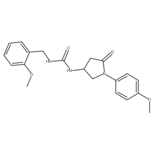 1-(2-Methoxybenzyl)-3-(1-(4-methoxyphenyl)-5-oxopyrrolidin-3-yl)urea Structure